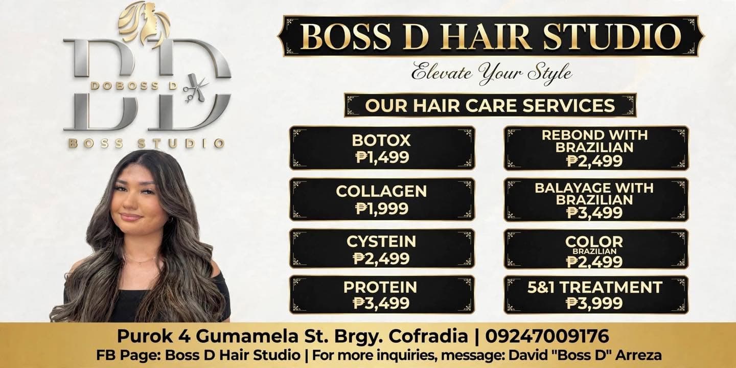 Boss D Hair Studio full price list